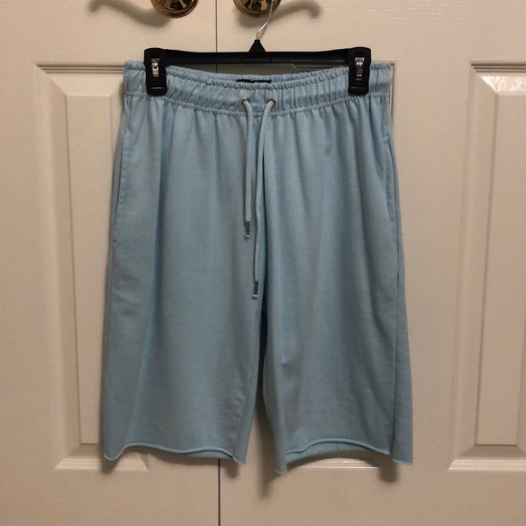 Mens BoohooMAN Light Blue Shorts (Size Small) - Picture 1 of 3